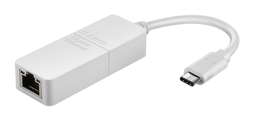 Мрежови адаптер - D-Link DUB-E130 - USB-C to Gigabit Ethernet Adapter